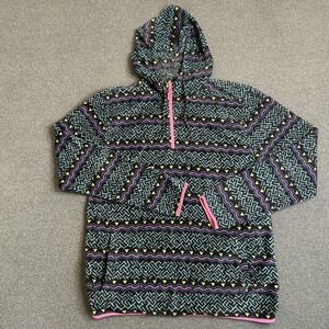 Valor Collective Hoodie Mens XL Multicolor Fleece 1/4 Zip Geometric Pullover